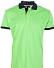 Polo Combinado Almeria Joylu - Color Verde Pistacho/Negro